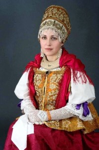 Image Three, Beauty Will Save; Photo feature traditional Russian dress.